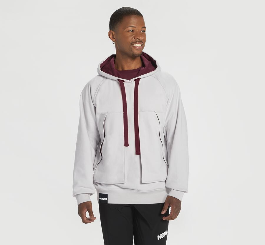 Hoka One One Kapşonlu Sweatshirt Kadın Beyaz - Bondi - AL4873519